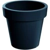 Dekoratyvinis gėlių vazonas Lofly Ø24.5cm H22.5cm plast./antracito sp.