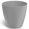 Dekoratyvinis gėlių vazonas Mate Ø16cm H14.5cm plastikinis/š.pilkas