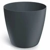 Dekoratyvinis gėlių vazonas Mate Ø24cm H21.5cm plastik./antrac. sp.