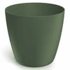 Dekoratyvinis gėlių vazonas Mate Ø24cm H21.5cm plastikinis/žalias