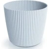 Dekoratyvinis gėlių vazonas Milly Round Ø24cm H21cm plastikinis/š.pilkas