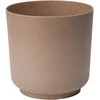 FORM PLASTIC Dekoratyvinis gėlių vazonas Satina Eco Ø13cm H12.5cm plastikinis/rudas