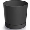 Dekoratyvinis gėlių vazonas Tubo P Ø10.8cm H10.9cm plast./antracito sp.