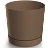 Dekoratyvinis gėlių vazonas Tubo P Ø10.8cm H10.9cm plastikinis/rudas