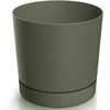 Dekoratyvinis gėlių vazonas Tubo P Ø12.8cm H12.8cm plastikinis/žalias