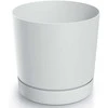 Dekoratyvinis gėlių vazonas Tubo P Ø12.8cm H12.8cm plastikinis/baltas