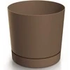 Dekoratyvinis gėlių vazonas Tubo P Ø12.8cm H12.8cm plastikinis/rudas
