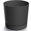 Dekoratyvinis gėlių vazonas Tubo P Ø14.8cm H14.7cm plast./antracito sp.