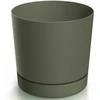 Dekoratyvinis gėlių vazonas Tubo P Ø14.8cm H14.7cm plastikinis/žalias