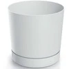 Dekoratyvinis gėlių vazonas Tubo P Ø14.8cm H14.7cm plastikinis/baltas