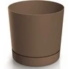 Dekoratyvinis gėlių vazonas Tubo P Ø17.8cm H17.5cm plastikinis/rudas