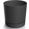 Prosperplast Dekoratyvinis gėlių vazonas Tubo P Ø17.8cm H17.5cm plast./antracito sp.