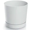 Prosperplast Dekoratyvinis gėlių vazonas Tubo P Ø17.8cm H17.5cm plastikinis/baltas