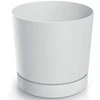 Prosperplast Dekoratyvinis gėlių vazonas Tubo P Ø19.9cm H19.6cm plastikinis/baltas