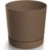 Dekoratyvinis gėlių vazonas Tubo P Ø19.9cm H19.6cm plastikinis/rudas