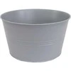 Dekoratyvinis lėkštas gėlių vazonas Ø25cm H14cm metalinis