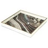 Dekoratyvinis stiklinis padėklas ONYX, 35 x 35 x 4,5 cm