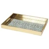 Dekoratyvinis stiklinis padėklas SHINE, 40 x 25 x 4,5 cm