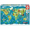 Educa Dėlionė WORLD MAP, SEAN SIMS, 6-8 metų, 200 dalių