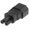 DELTACO Adapteris, IEC 60320 C14 į IEC 60320 C5, 250V / 2.5A, juodas DEL-1011