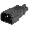 DELTACO Adapteris, IEC 60320 C14 į IEC 60320 C5, 250V / 2.5A, juodas DEL-1011