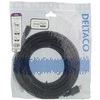 DELTACO High-Speed HDMI kabeliai, 7m, Ethernet, 4K UHD, Be ferito, juodas / HDMI-1060D