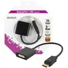 DELTACO DisplayPort į DVI-I Dual Link adapteris, 20 kontaktų - DVI-D 24 + 1 kontaktas , juodas, 0,2m / DP-DVI14-K