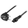 DELTACO grounded cable CEE 7/7 to IEC 60320 C5 , max 250V / 2.5A, 0.5m, juodas DEL-109CA-50
