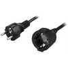 DELTACO kabelis CEE 7/7 į CEE 7/4 (Schuko) , 3m juodas / DEL-112S