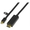 DELTACO mini DisplayPort / HDMI monitoriaus kabelis, Full HD 60Hz, 1m, juodas / DP-HDMI104