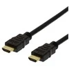DELTACO OFFICE flex HDMI laidai, HDMI Ethernet, 4K, UltraHD 60Hz, 1m, 19 kontaktų ha-ha, juodas HDMI-1010D-DO