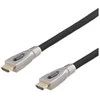 DELTACO PRIME Aktyvus HDMI kabelis, 10m, medžiaginis, 4K, Juodas HDMI-4100