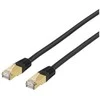DELTACO S/FTP Cat7 patchkabel, LSZH (halogeninis), 2m, svart