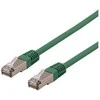 DELTACO U / FTP Cat6a patch kabelis, 0.5m, 500MHz, Delta-certified, LSZH,, žalias / STP-60GAU