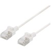 DELTACO U / FTP Cat6a pleistras, plonas, 3,8 mm skersmens, 1,5 m, baltas