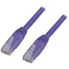 DELTACO U / UTP Cat6 patch kabelis, 0.3m, 250MHz LSZH, violetinis / TP-603P