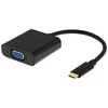 DELTACO USB 3.1 to VGA adapteris su audio, USB type C - VGA , 1080p in 60Hz, juodas / USBC-VGA6