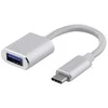 DELTACO USB-C 3.1 Gen 1 į USB-A OTG adapteris, 3A, aliuminis / USBC-1276