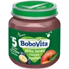 Deserek Jabłka, banany i owoce tamsiai violetinė Bobovita 6x 125g vaikams 5m+