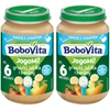 Desertas 6m+ kriaušės, obuoliai ir bananai su Bobovita jogurtu 2x 190 g