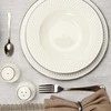 Desertinė lėkštė E Clat Gold Quality Ceramics 21cm balta