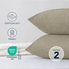 Design POSZEWKA NA PODUSZKE 40X60 Rinkinys 2 SZT BAWELNA BEZOWA WYGLAD LNU