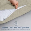Design POSZEWKA NA PODUSZKE 40X60 Rinkinys 2 SZT BAWELNA BEZOWA WYGLAD LNU