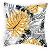 Designpremium Medvilninė pagalvės užvalkalas 40x40 cm, pilkai-garstyčių spalvos