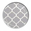 Designpremium Mėlynos spalvos 40x60 cm medvilninė pagalvės užvalkalas su pilku raštu