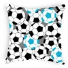 Designpremium Mėlynų kamuoliukų futbolo užvalkalas 40x40 cm