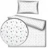 Designpremium Patalynė dziecięca bawełniana balta w pilka wzór serduszka 90x120 cm