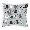 Designpremium Pilko užvalkalas su katėmis 70x80 cm