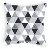 Designpremium Užvalkalas 40x40 w trójkąty szaro-juoda