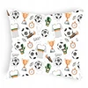 Designpremium Užvalkalas medvilnė balta w priedai piłkarskie piłki mecz 70x80 cm
